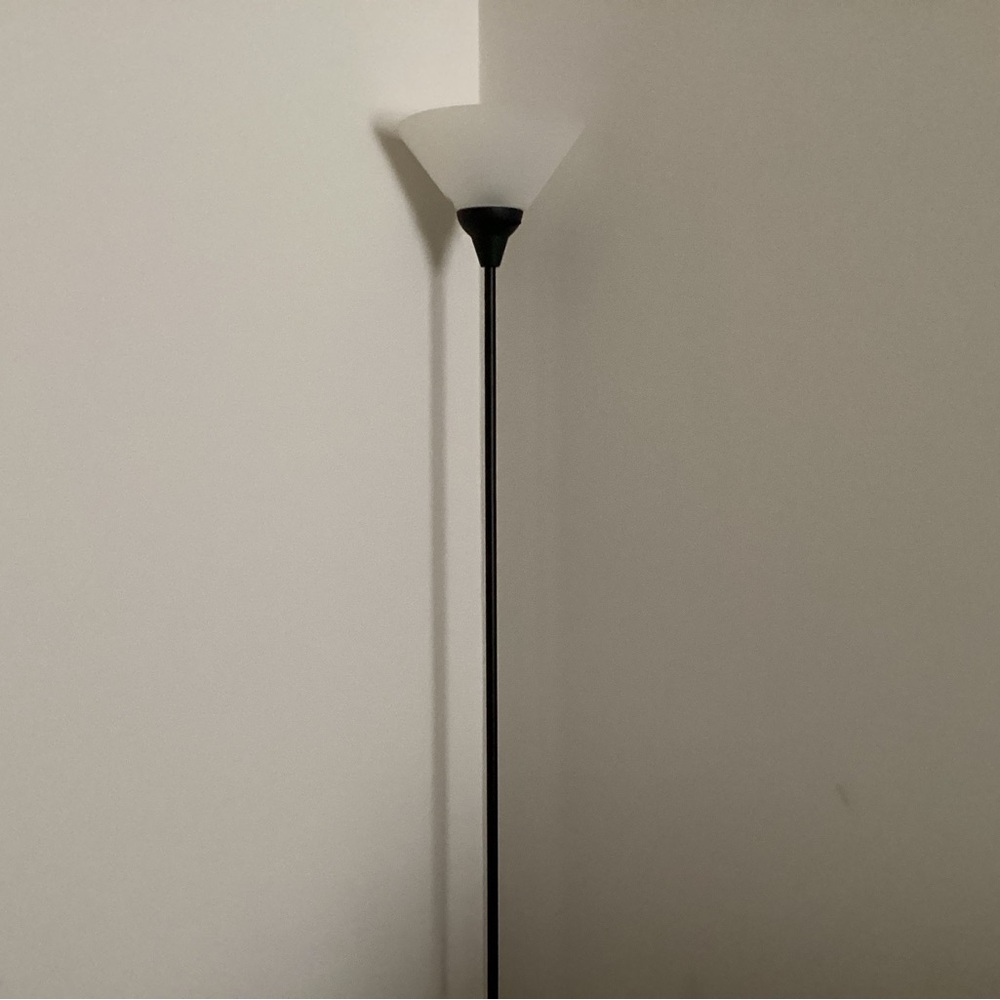 tall stick black lamp euc no flaws